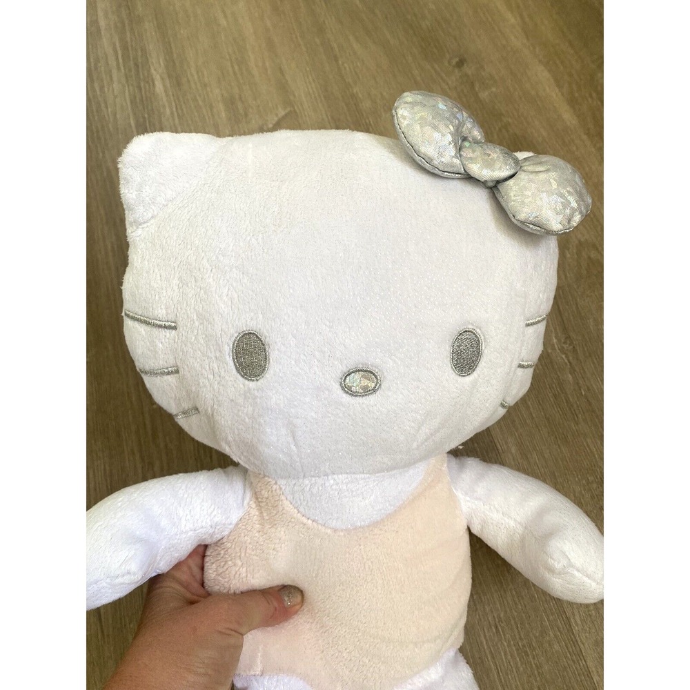 Build A Bear 25th Celebration Anniversary Glitter Hello Kitty Plush W/ Bow BAB - Picture 2 of 8